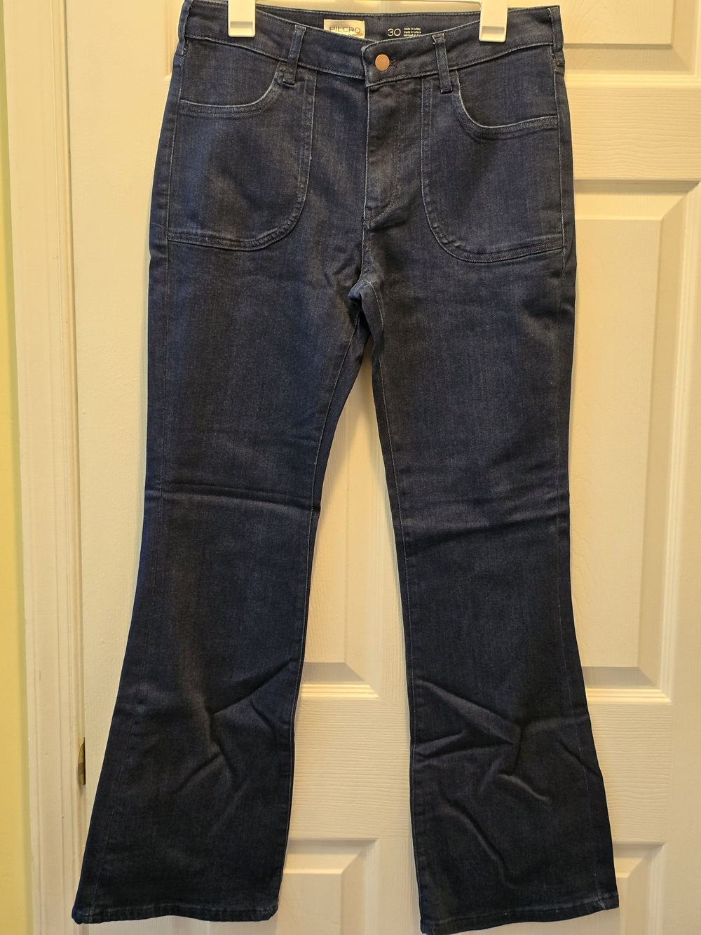 NWOT Pilcro Dark Blue Wide-Leg Flare Jeans - 30" Waist